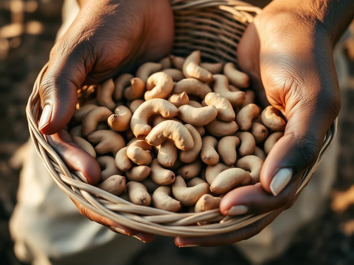 Noix de cajou brutes récoltées en Côte d'Ivoire